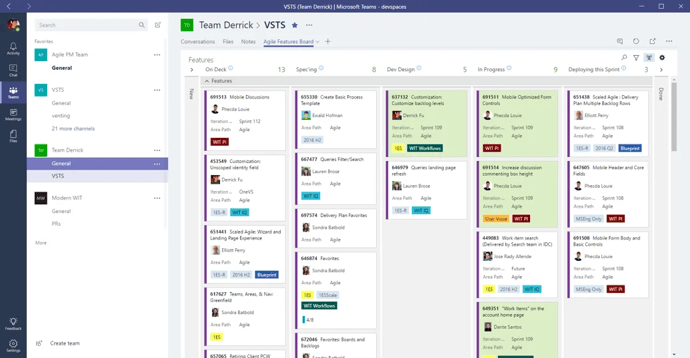 Microsoft Teams Dashboard